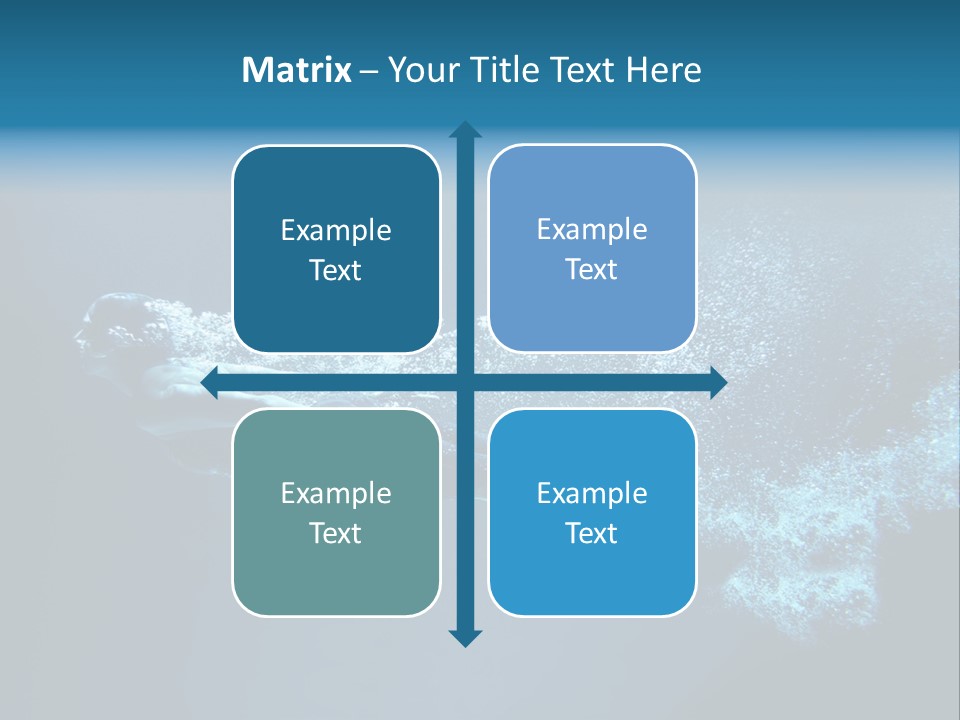 A Man Swimming In The Water Powerpoint Presentation PowerPoint Template