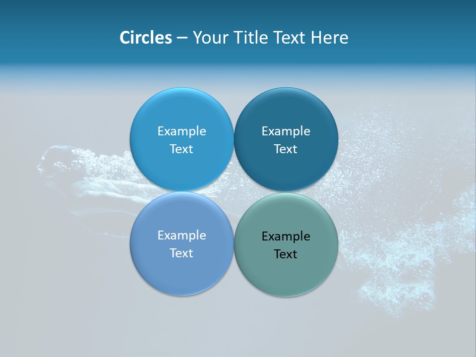 A Man Swimming In The Water Powerpoint Presentation PowerPoint Template