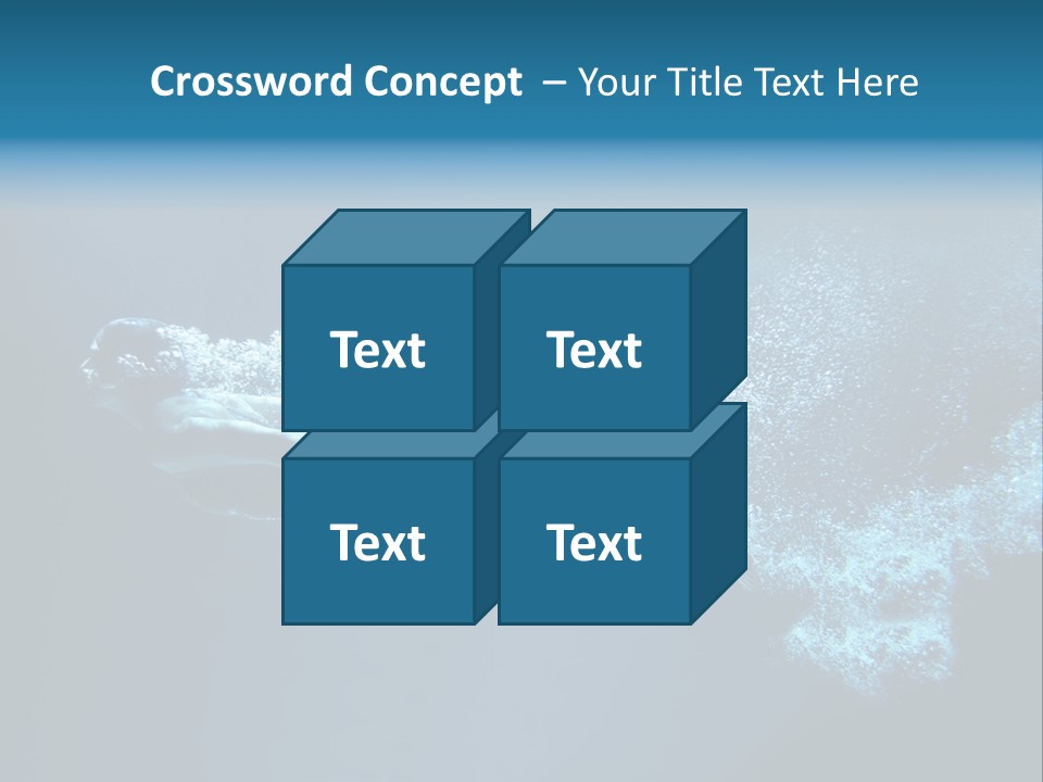 A Man Swimming In The Water Powerpoint Presentation PowerPoint Template