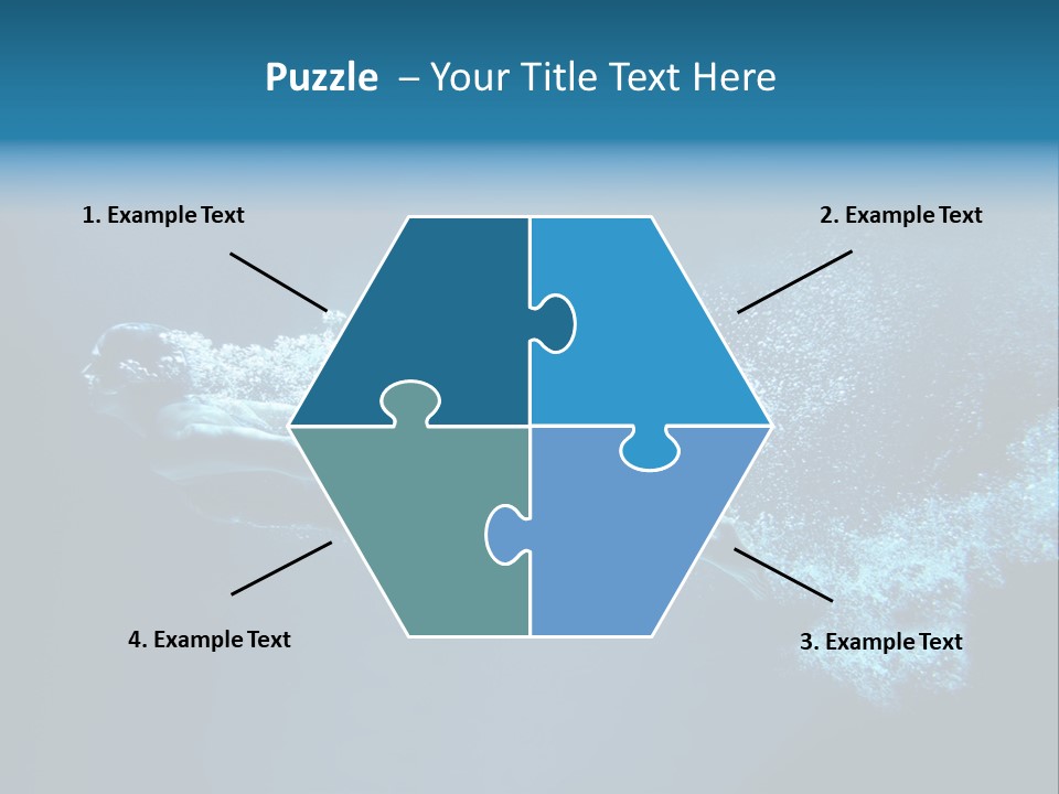 A Man Swimming In The Water Powerpoint Presentation PowerPoint Template