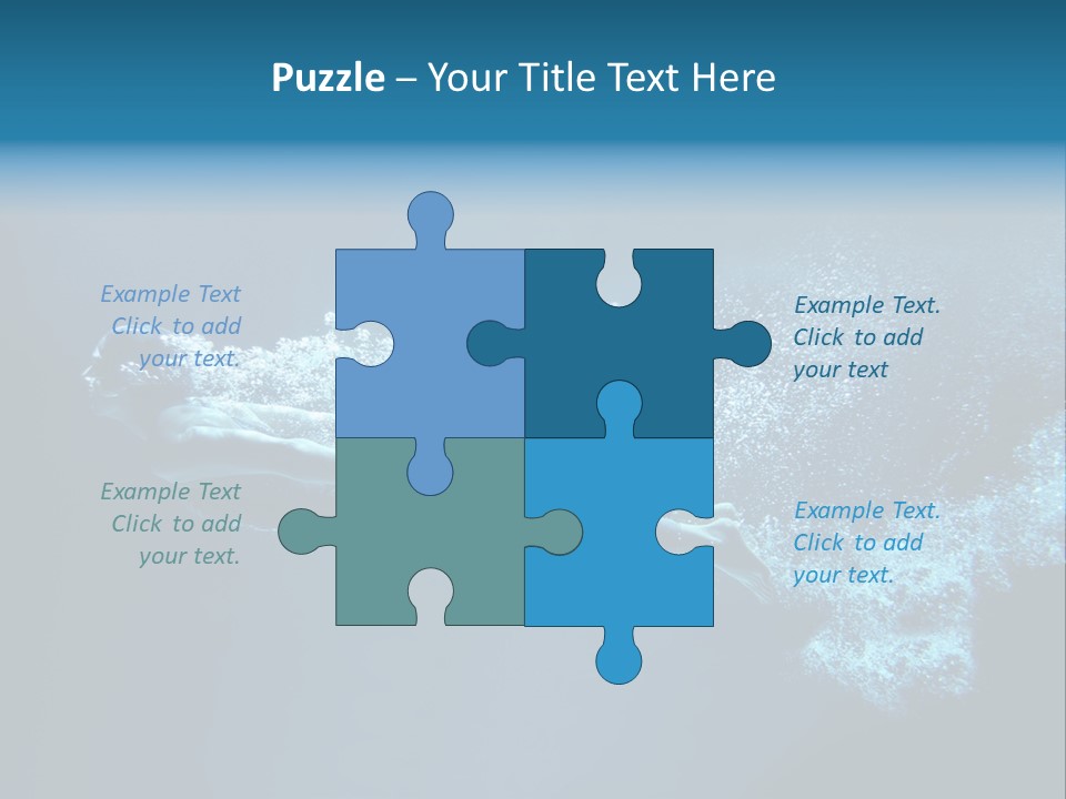 A Man Swimming In The Water Powerpoint Presentation PowerPoint Template