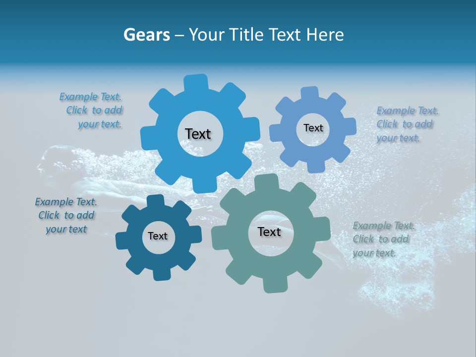 A Man Swimming In The Water Powerpoint Presentation PowerPoint Template