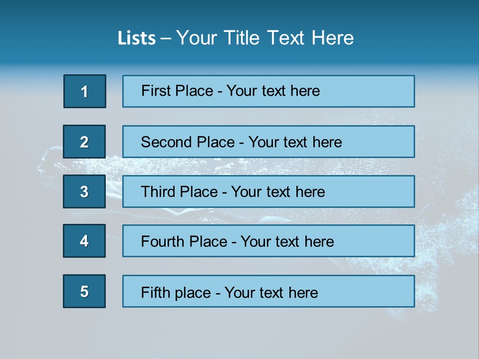 A Man Swimming In The Water Powerpoint Presentation PowerPoint Template