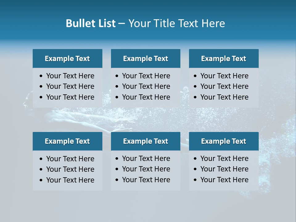 A Man Swimming In The Water Powerpoint Presentation PowerPoint Template