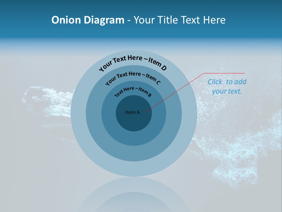 A Man Swimming In The Water Powerpoint Presentation PowerPoint Template