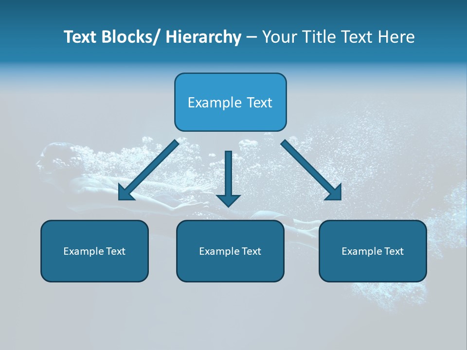 A Man Swimming In The Water Powerpoint Presentation PowerPoint Template