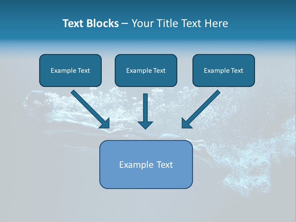 A Man Swimming In The Water Powerpoint Presentation PowerPoint Template