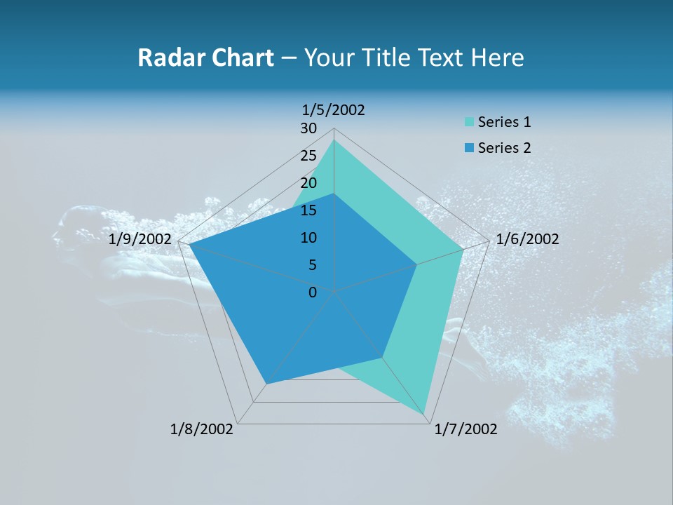 A Man Swimming In The Water Powerpoint Presentation PowerPoint Template