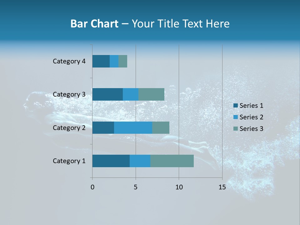 A Man Swimming In The Water Powerpoint Presentation PowerPoint Template