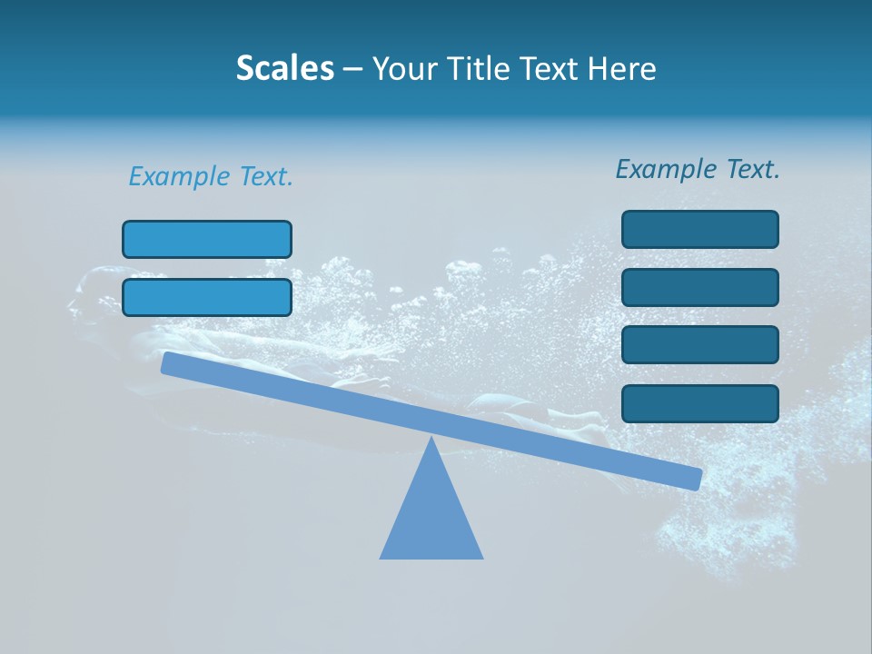 A Man Swimming In The Water Powerpoint Presentation PowerPoint Template