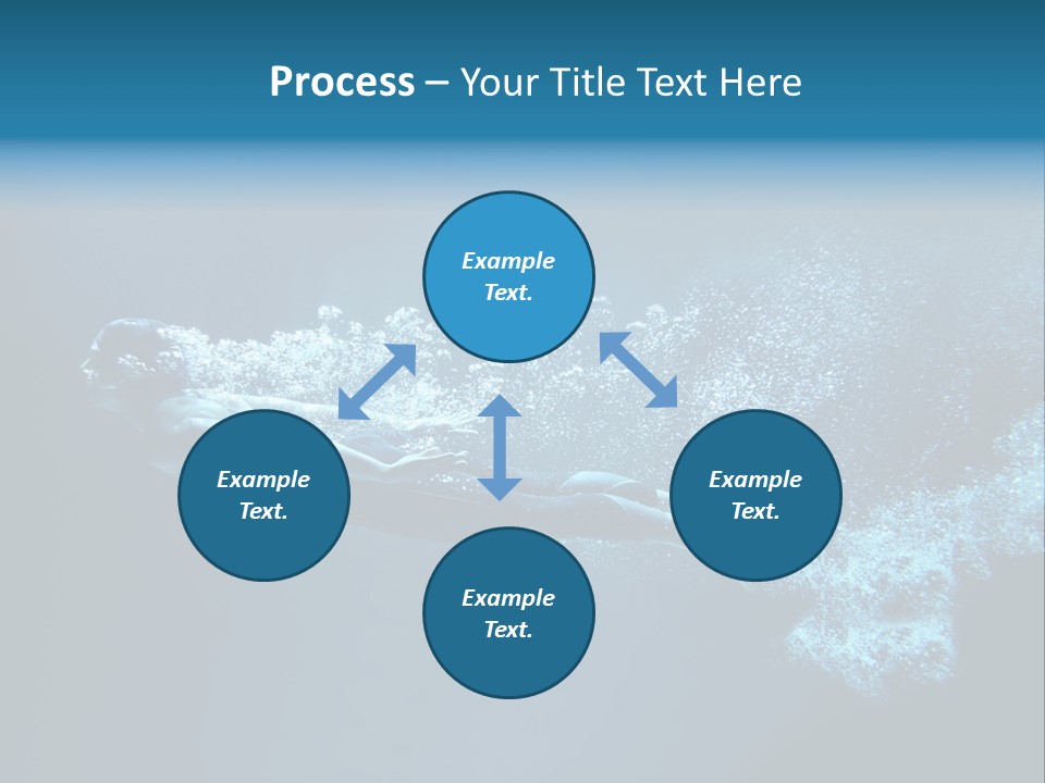 A Man Swimming In The Water Powerpoint Presentation PowerPoint Template