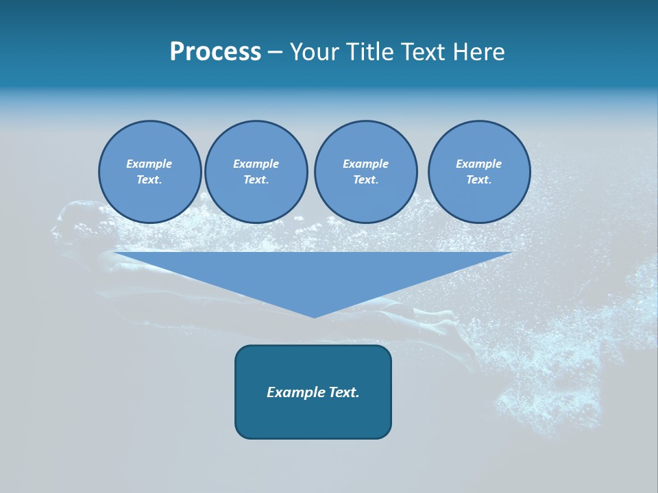 A Man Swimming In The Water Powerpoint Presentation PowerPoint Template