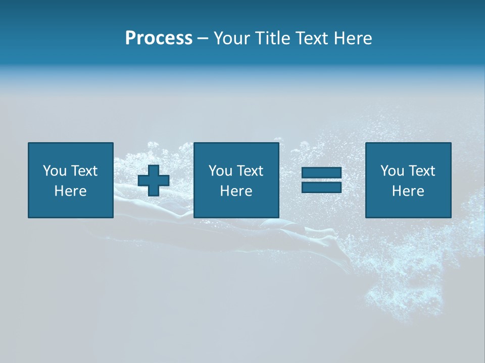 A Man Swimming In The Water Powerpoint Presentation PowerPoint Template