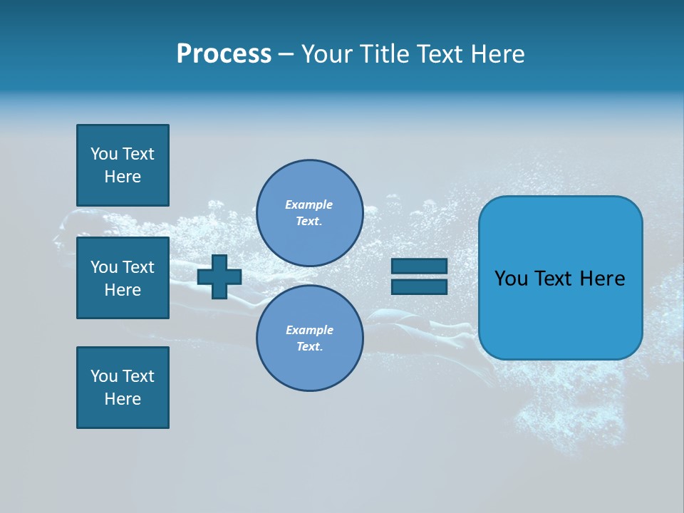 A Man Swimming In The Water Powerpoint Presentation PowerPoint Template