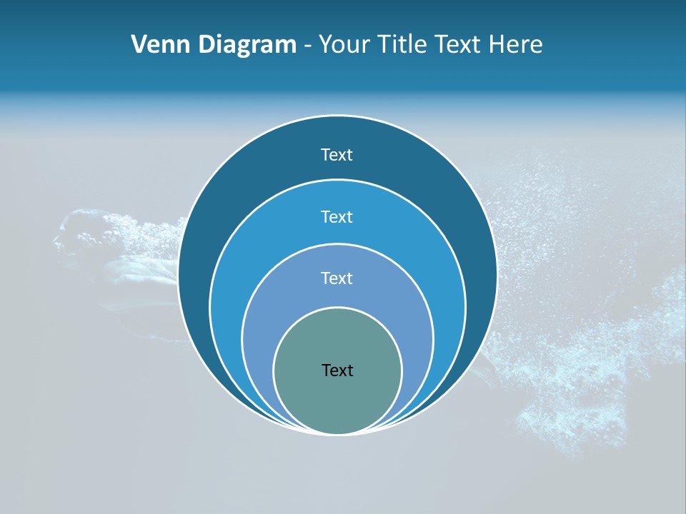 A Man Swimming In The Water Powerpoint Presentation PowerPoint Template