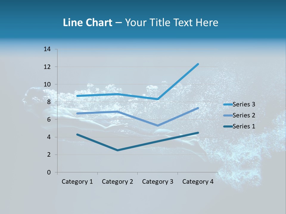 A Man Swimming In The Water Powerpoint Presentation PowerPoint Template