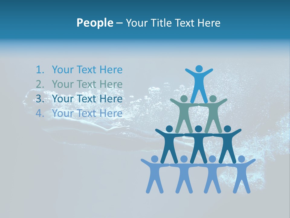 A Man Swimming In The Water Powerpoint Presentation PowerPoint Template