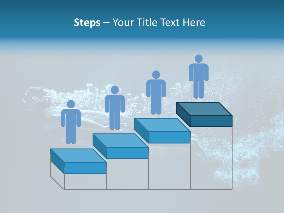 A Man Swimming In The Water Powerpoint Presentation PowerPoint Template