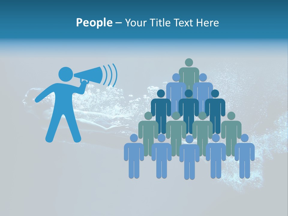 A Man Swimming In The Water Powerpoint Presentation PowerPoint Template