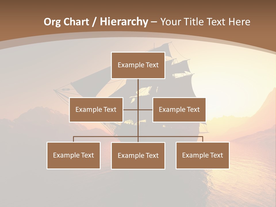 A Sailboat In The Ocean At Sunset Powerpoint Template PowerPoint Template