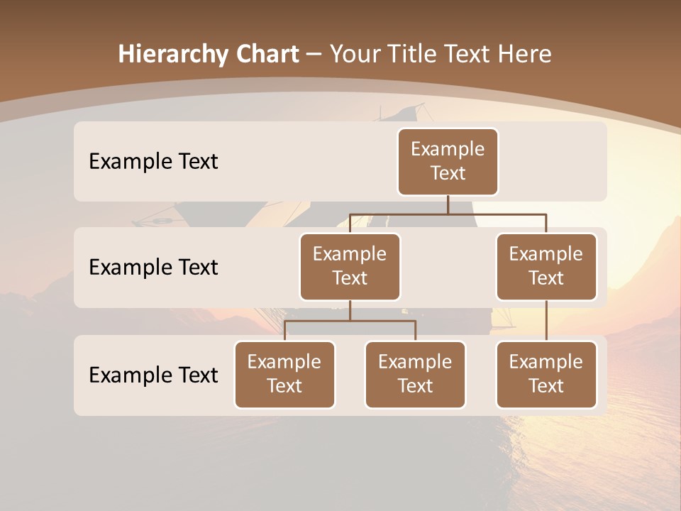 A Sailboat In The Ocean At Sunset Powerpoint Template PowerPoint Template