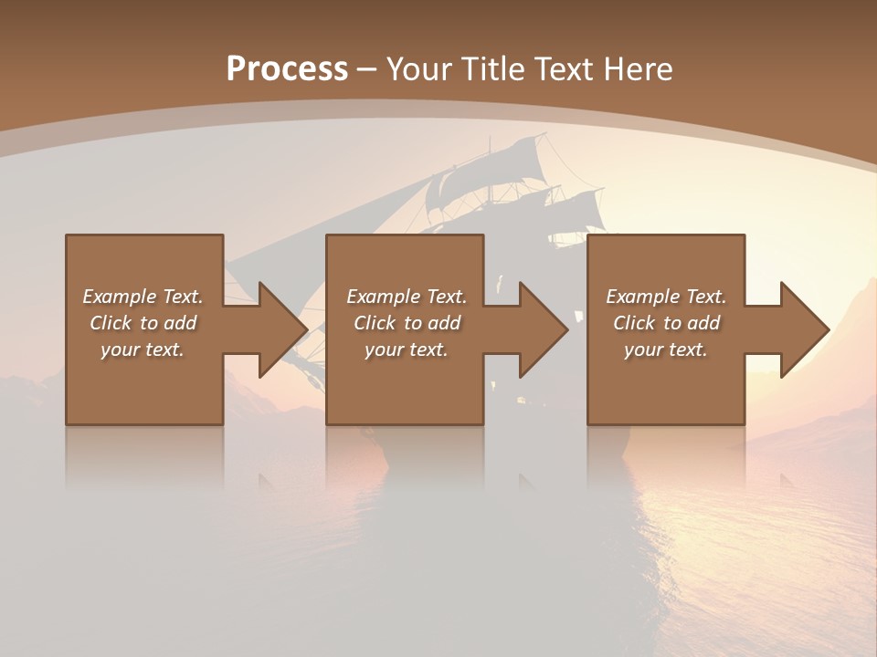 A Sailboat In The Ocean At Sunset Powerpoint Template PowerPoint Template