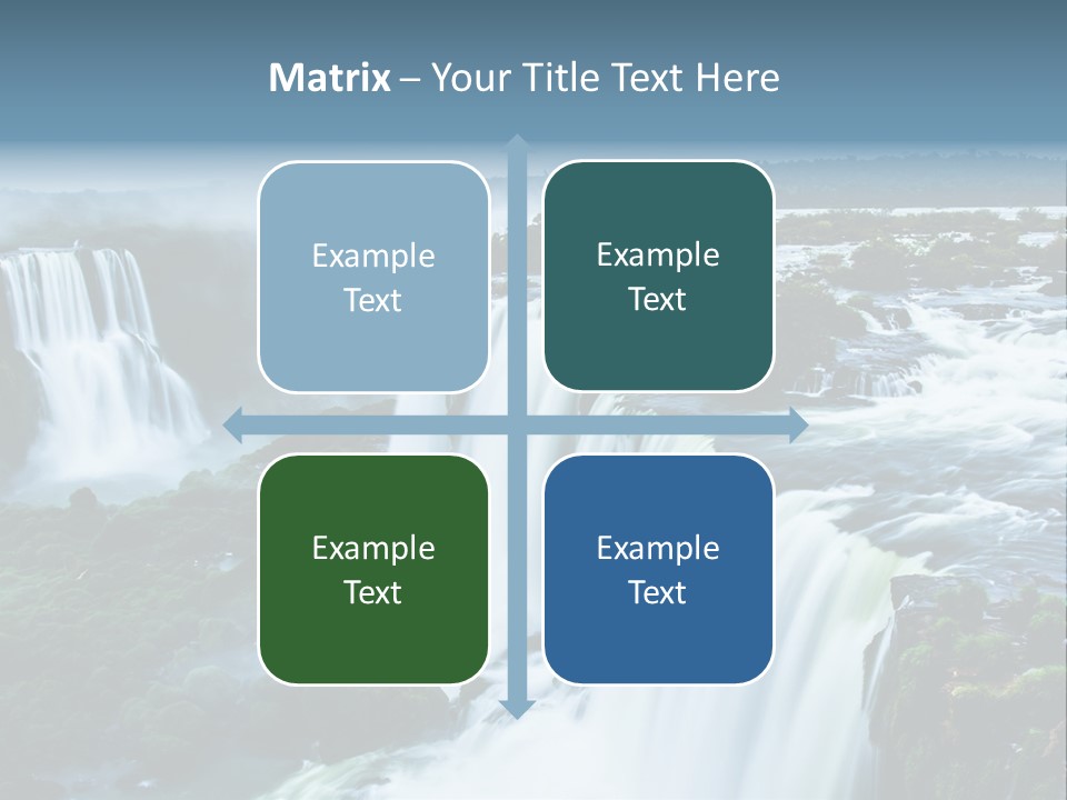 A Large Waterfall With Water Coming Out Of It PowerPoint Template