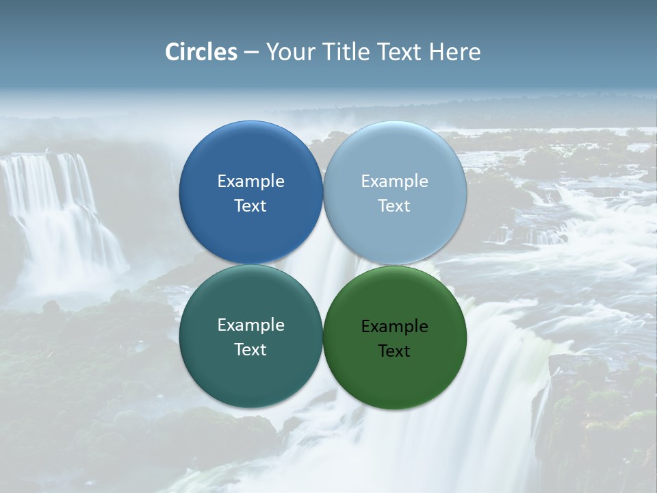 A Large Waterfall With Water Coming Out Of It PowerPoint Template