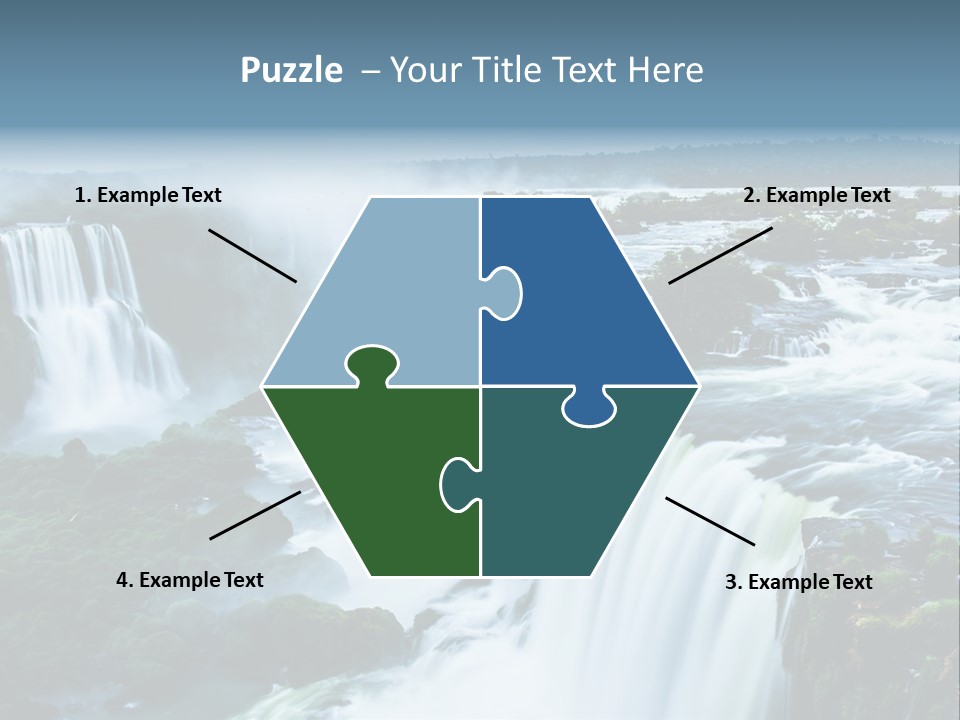 A Large Waterfall With Water Coming Out Of It PowerPoint Template