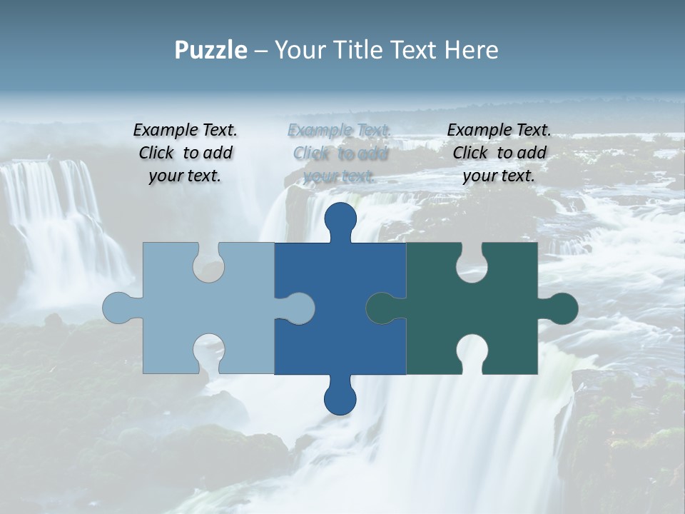 A Large Waterfall With Water Coming Out Of It PowerPoint Template