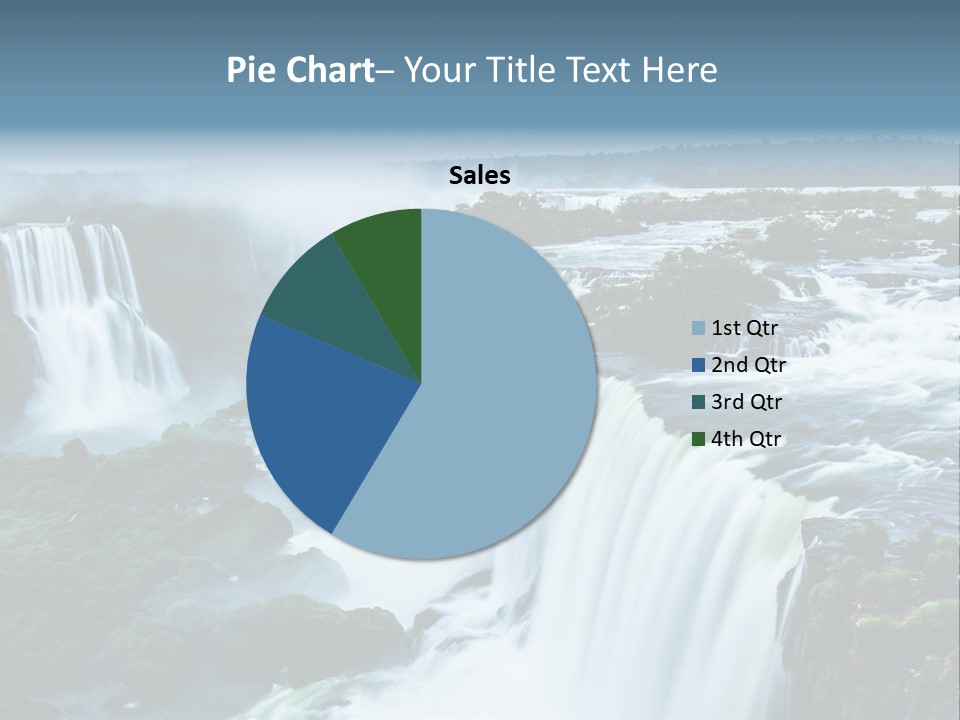 A Large Waterfall With Water Coming Out Of It PowerPoint Template