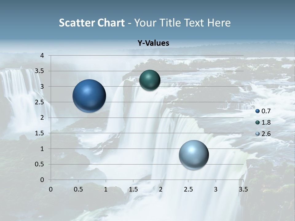 A Large Waterfall With Water Coming Out Of It PowerPoint Template