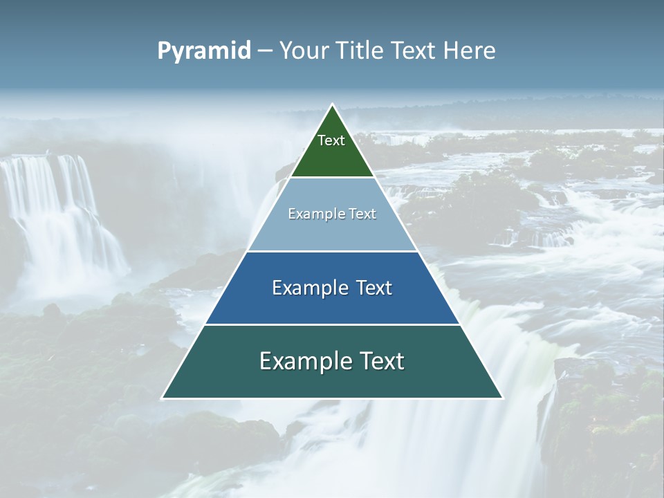 A Large Waterfall With Water Coming Out Of It PowerPoint Template