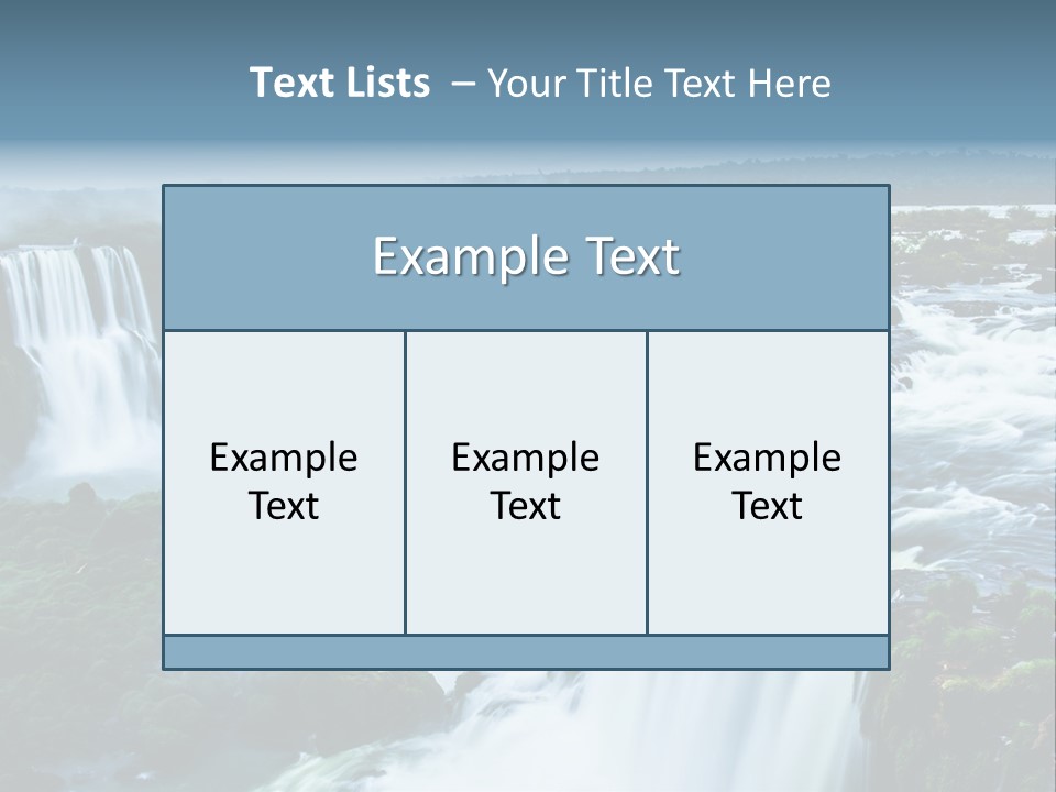 A Large Waterfall With Water Coming Out Of It PowerPoint Template