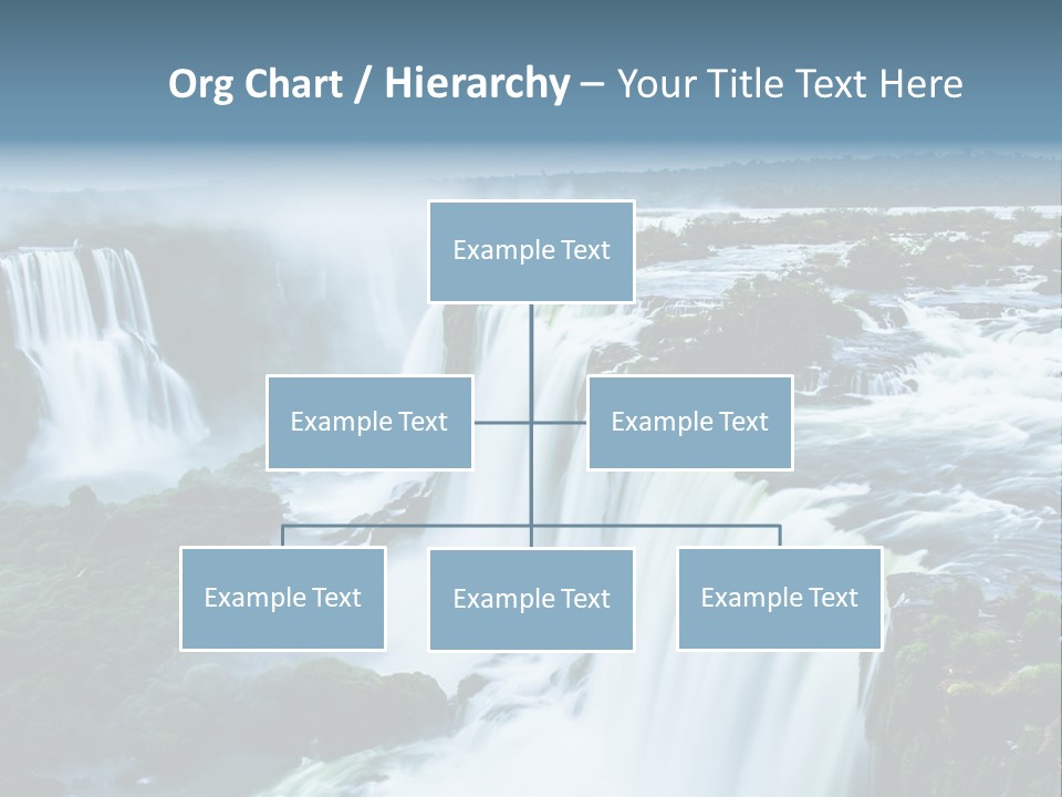 A Large Waterfall With Water Coming Out Of It PowerPoint Template