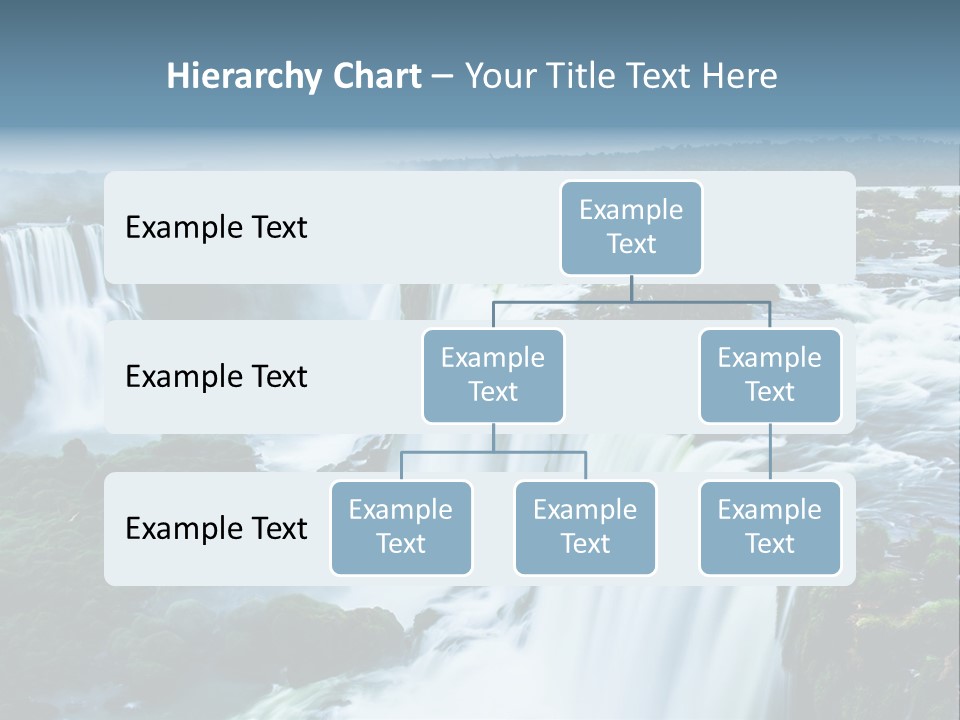 A Large Waterfall With Water Coming Out Of It PowerPoint Template