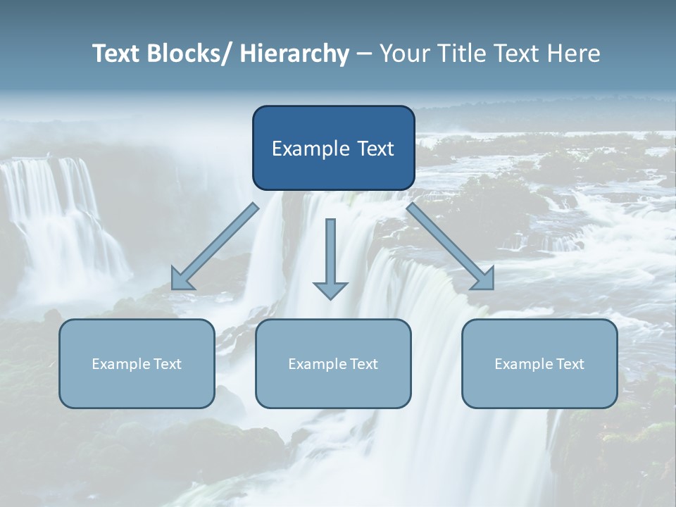 A Large Waterfall With Water Coming Out Of It PowerPoint Template