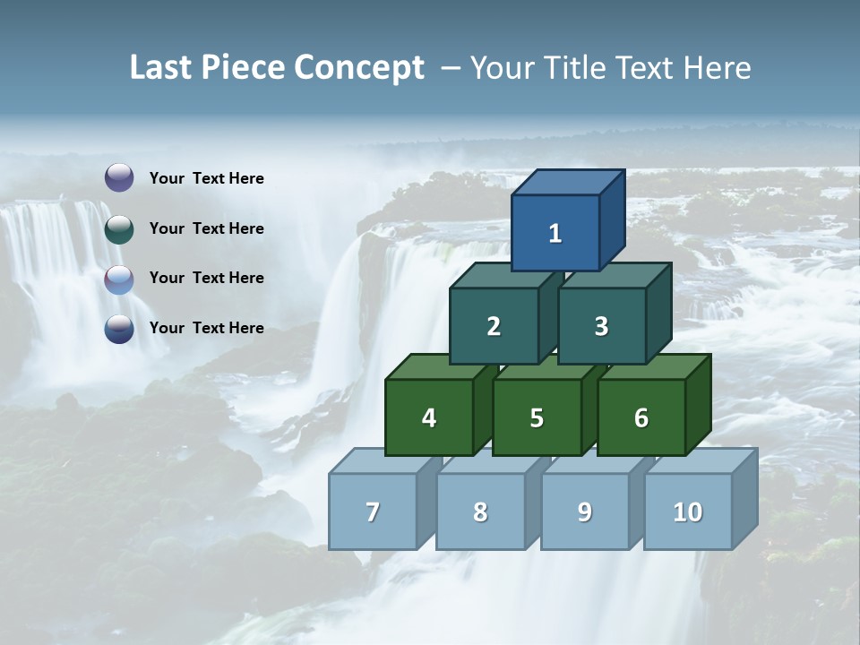 A Large Waterfall With Water Coming Out Of It PowerPoint Template