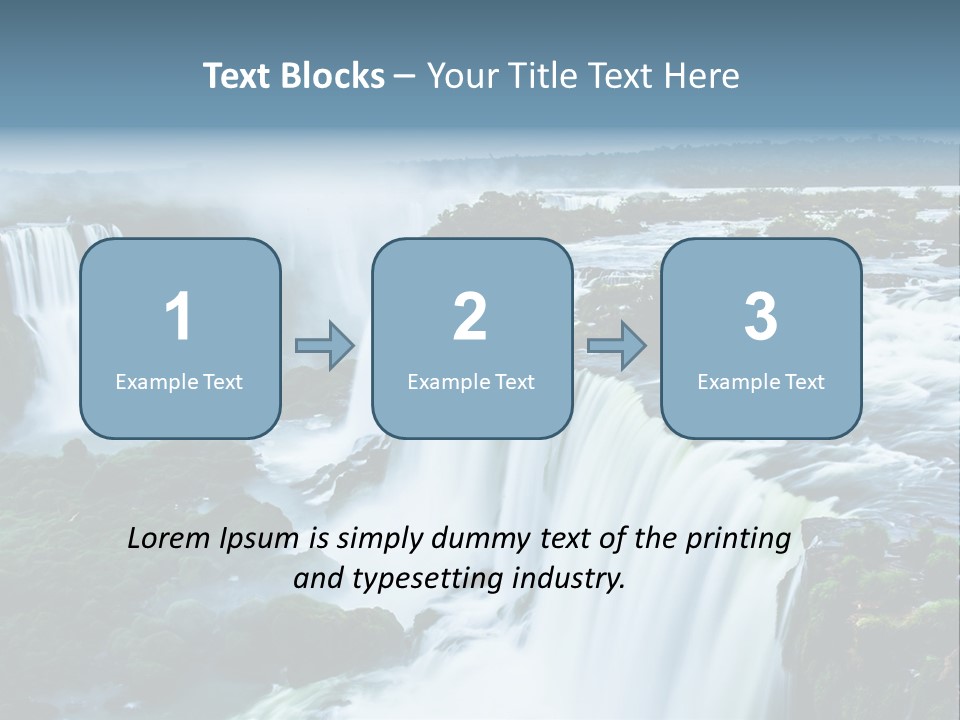 A Large Waterfall With Water Coming Out Of It PowerPoint Template