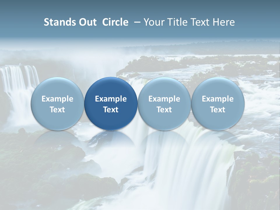 A Large Waterfall With Water Coming Out Of It PowerPoint Template