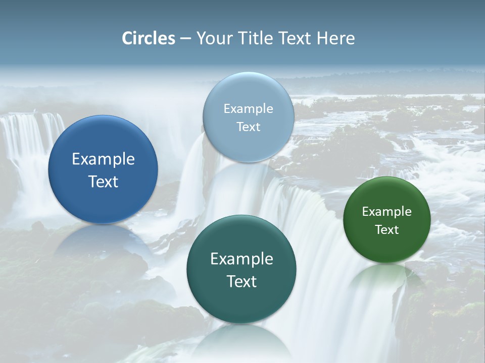 A Large Waterfall With Water Coming Out Of It PowerPoint Template