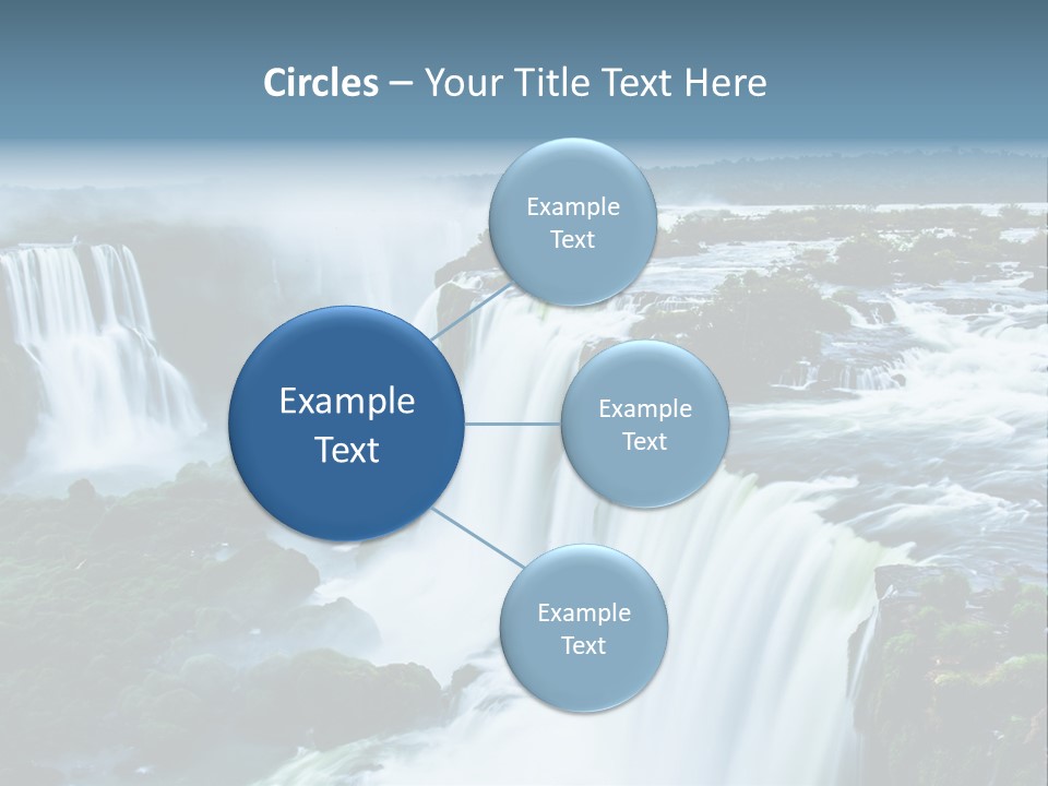 A Large Waterfall With Water Coming Out Of It PowerPoint Template