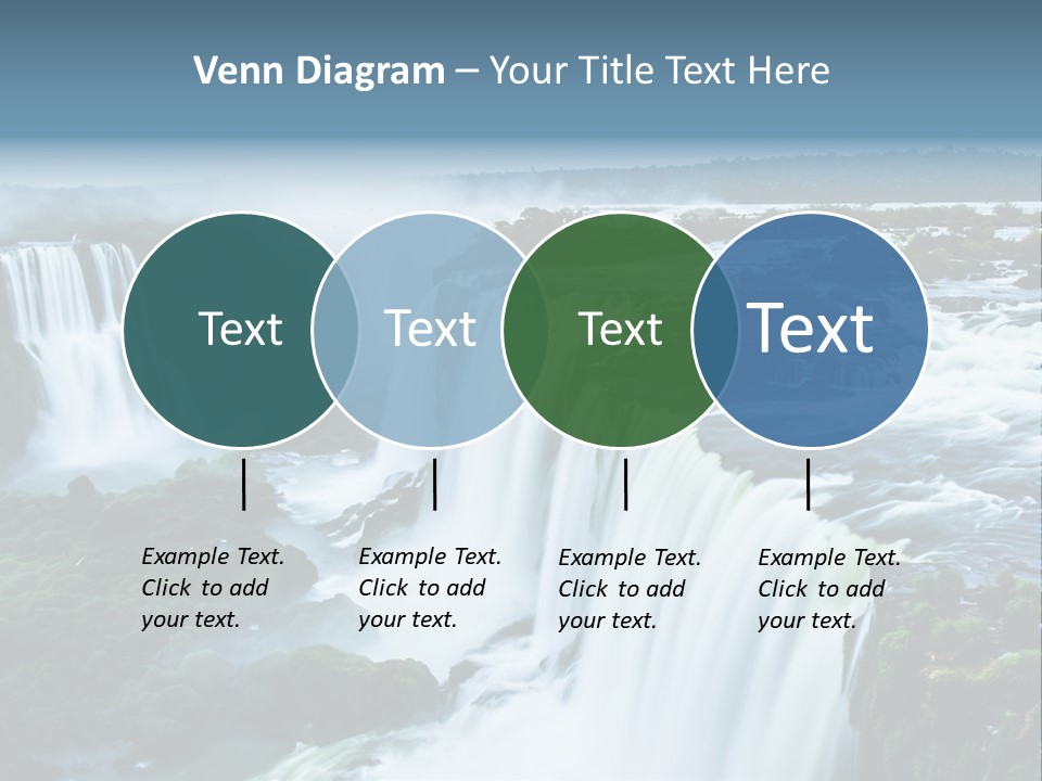A Large Waterfall With Water Coming Out Of It PowerPoint Template