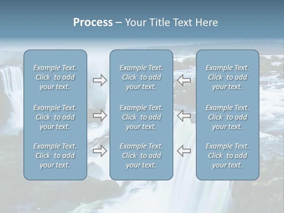 A Large Waterfall With Water Coming Out Of It PowerPoint Template