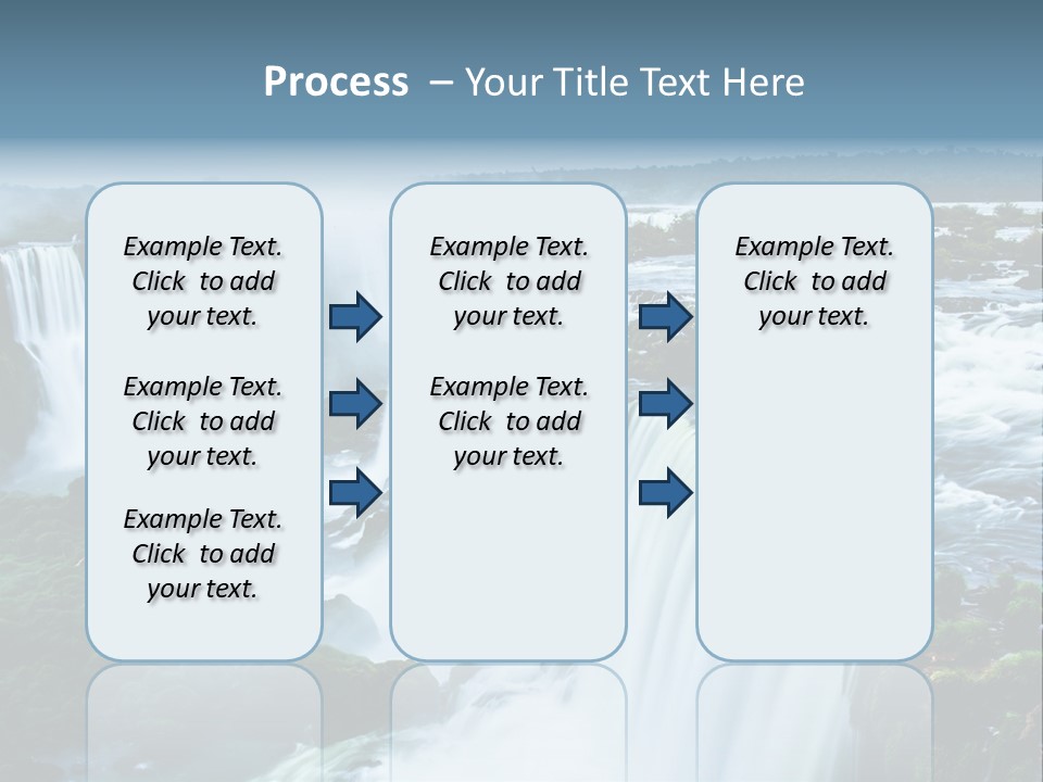 A Large Waterfall With Water Coming Out Of It PowerPoint Template