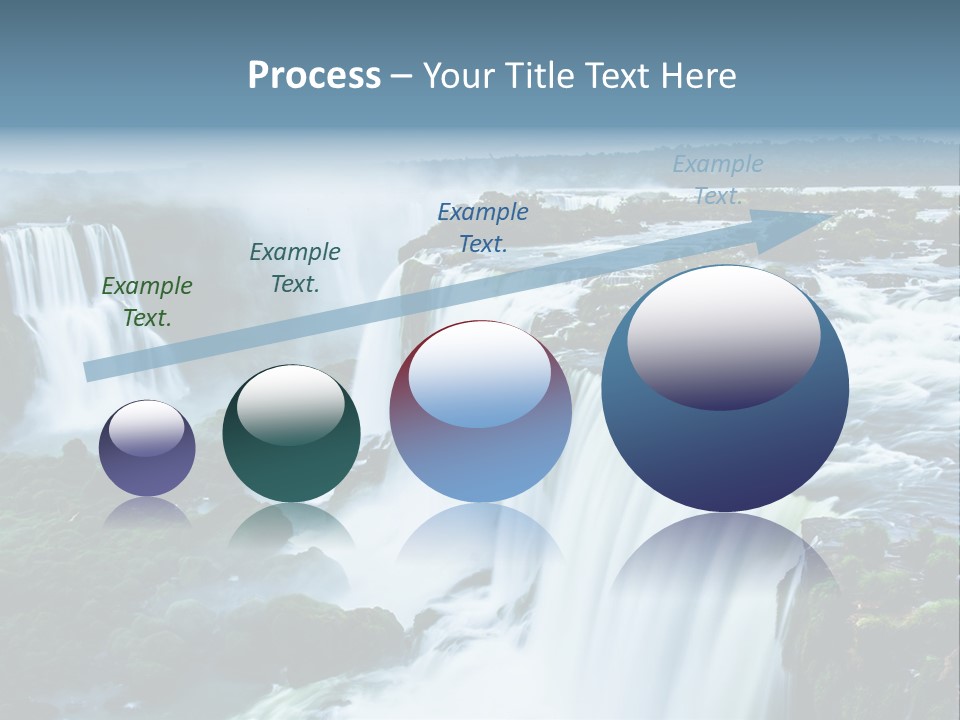 A Large Waterfall With Water Coming Out Of It PowerPoint Template