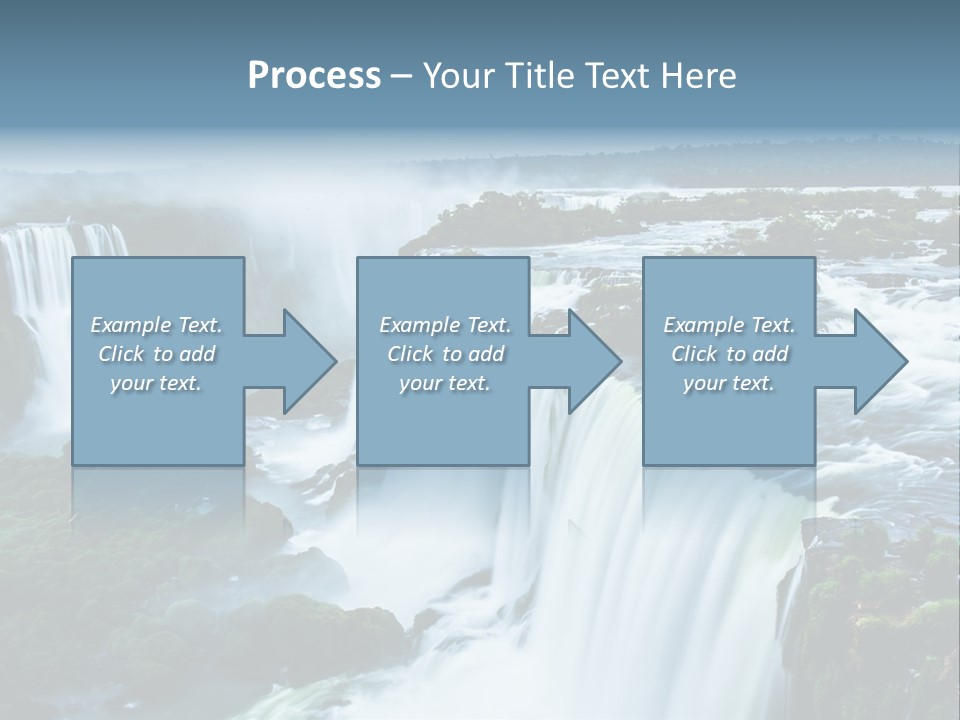 A Large Waterfall With Water Coming Out Of It PowerPoint Template