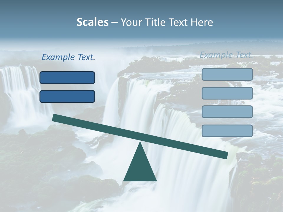 A Large Waterfall With Water Coming Out Of It PowerPoint Template