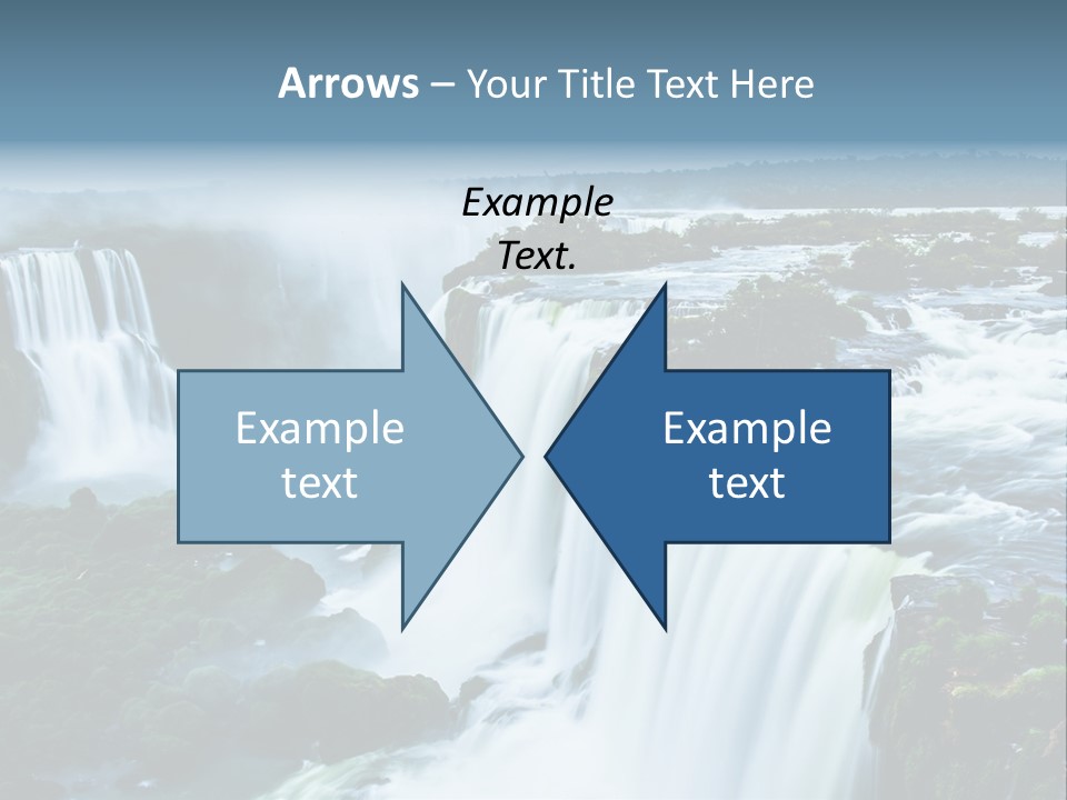 A Large Waterfall With Water Coming Out Of It PowerPoint Template