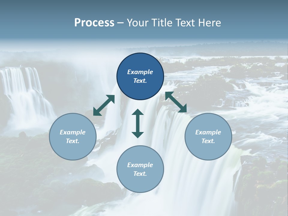 A Large Waterfall With Water Coming Out Of It PowerPoint Template